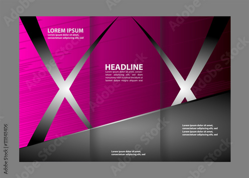 tri fold business brochure template
