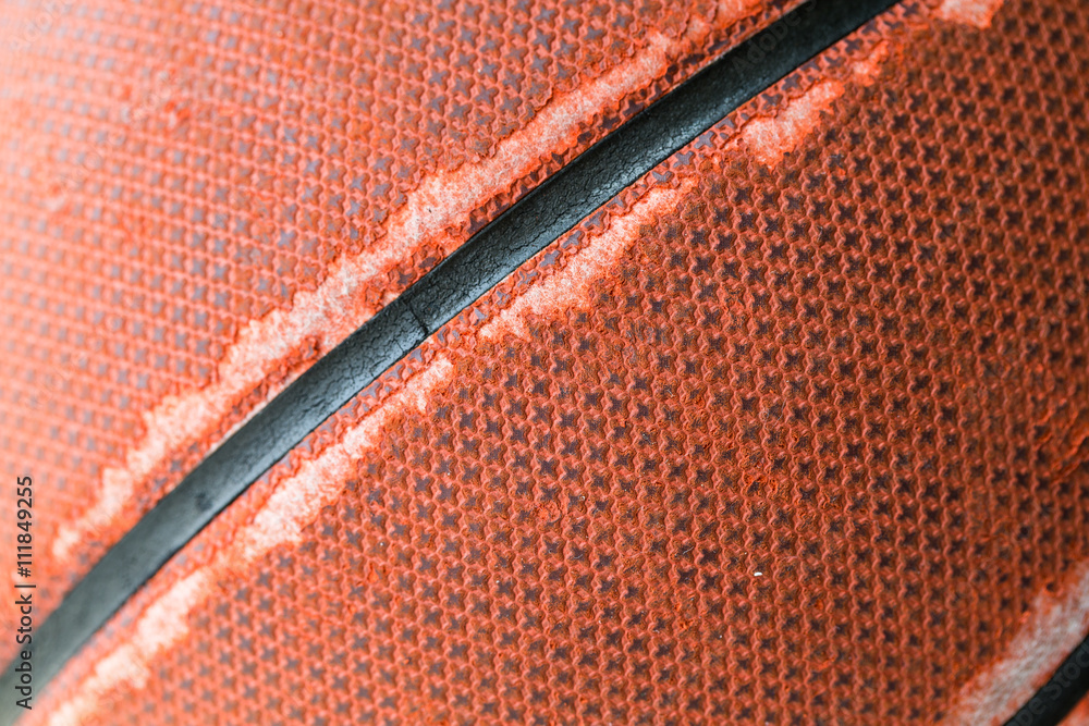 Fototapeta premium Basketball texture close up