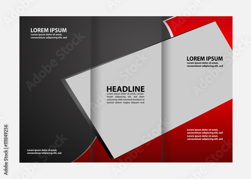 Tri-fold Brochure and Catalog Vector Design Template

