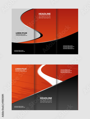 Brochure design template. Abstract background. for business, education, advertisement. Trifold booklet editable printable vector illustration 