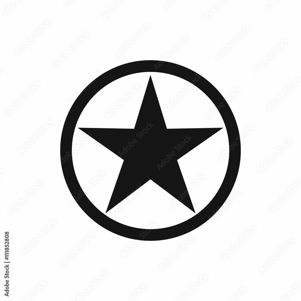 Star icon, simple style Star icon, simple style