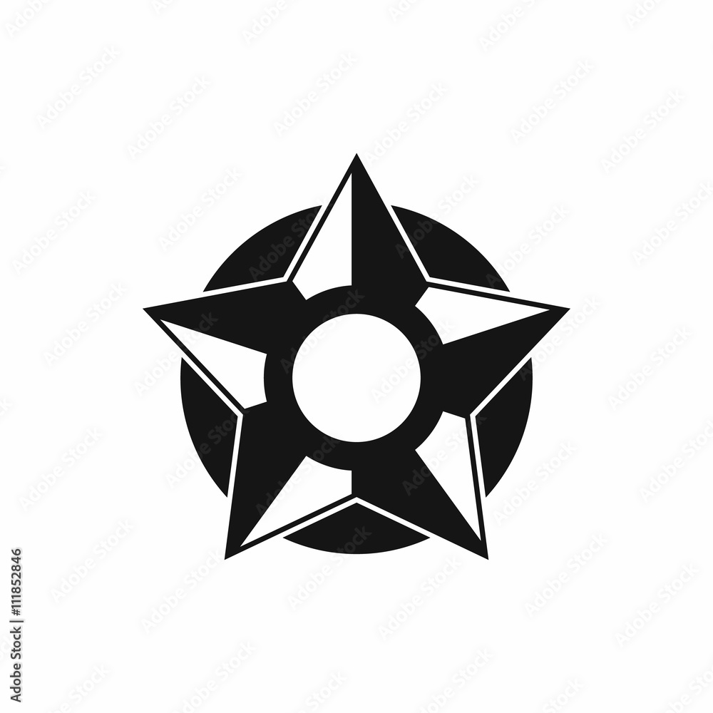 Star icon, simple style