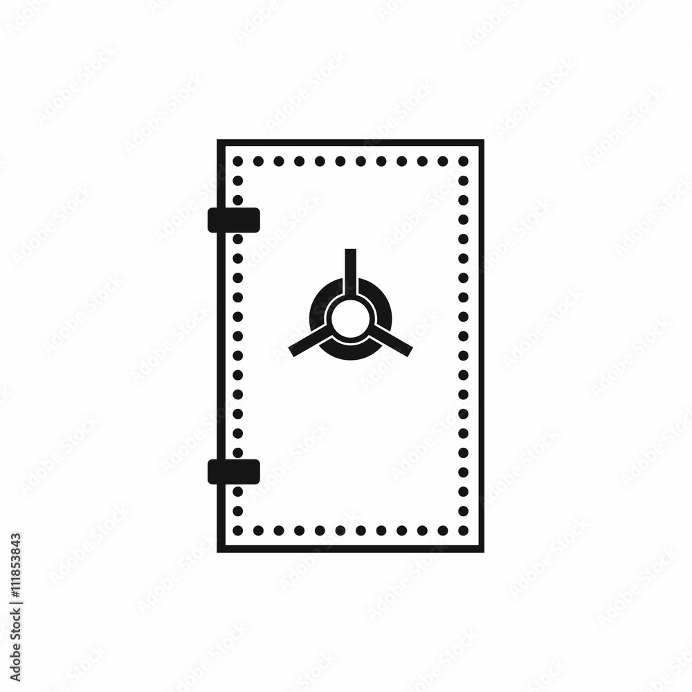 Safe door icon, simple style Safe door icon, simple style