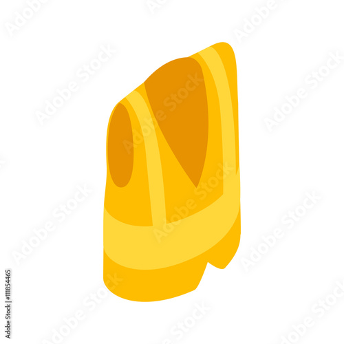 Yellow vest icon, isometric 3d style