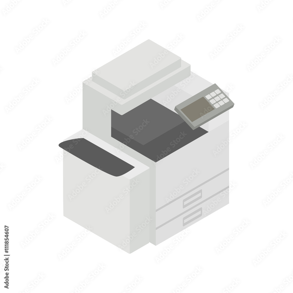 Multipurpose device, fax, copier and scanner icon Multipurpose device, fax, copier and scanner icon