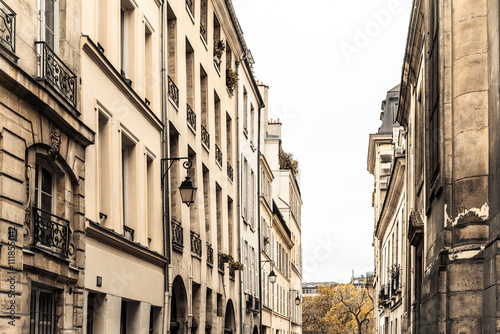 antique city building in paris france Europe
