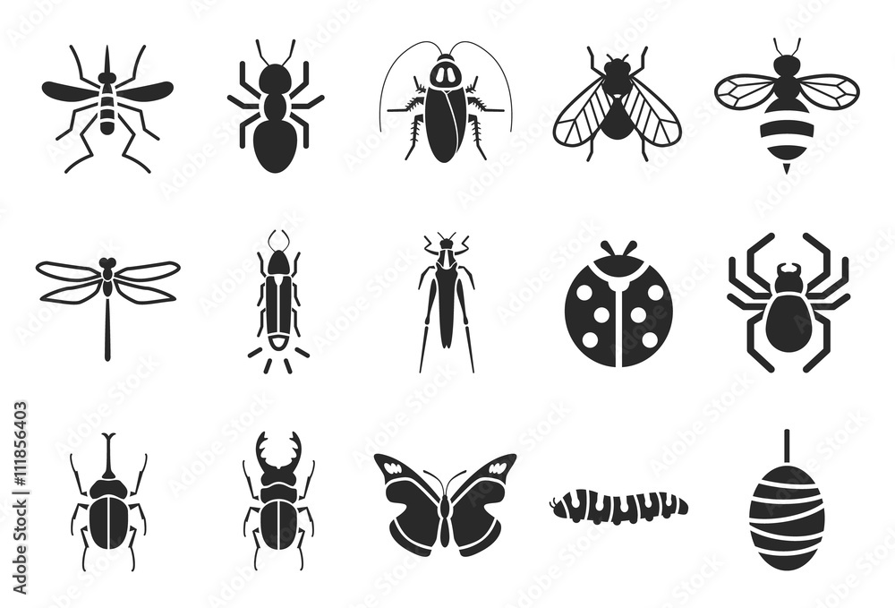 Insect icons Insect icons