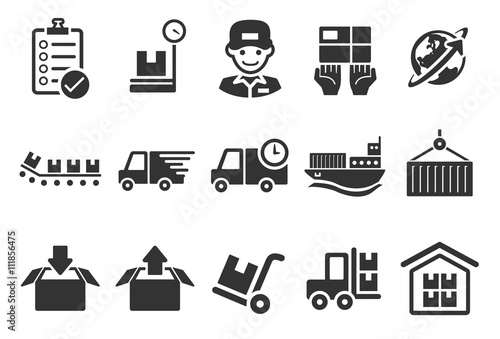 Logistics Icons - Illustration