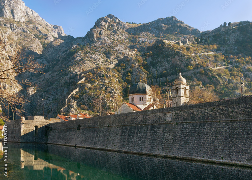 Fortress in Kotor city, Montenegro