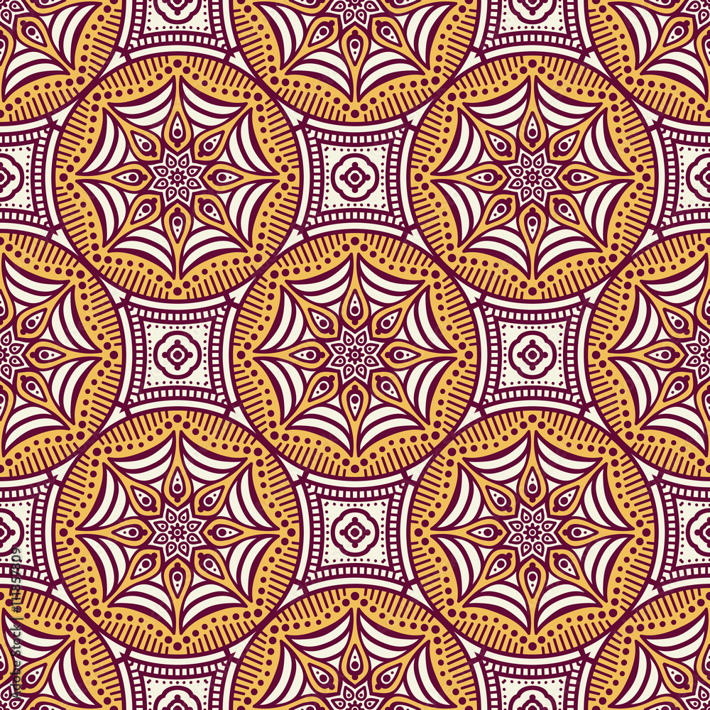 Ethnic floral seamless pattern Ethnic floral seamless pattern