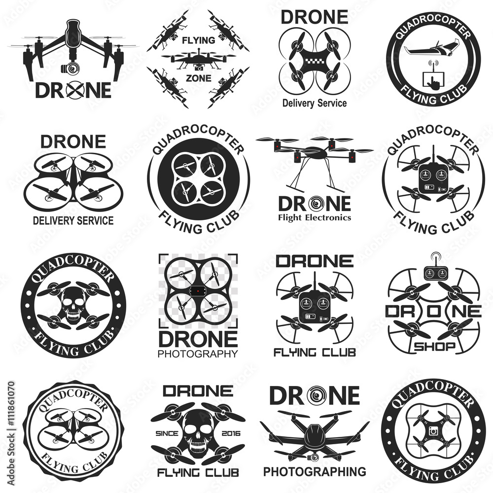 Obraz premium drone footage emblems