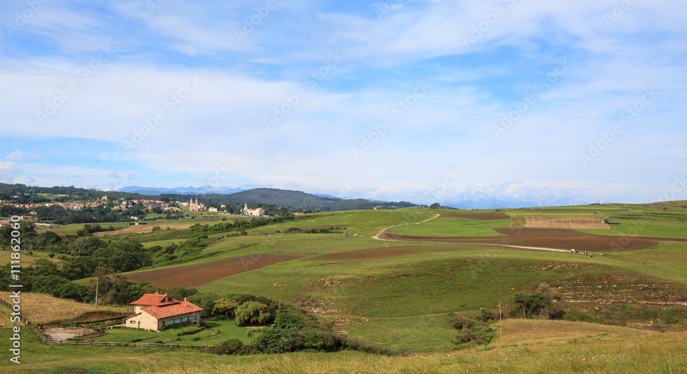 Countryside near Tonanes, Cantabria, Spain 
