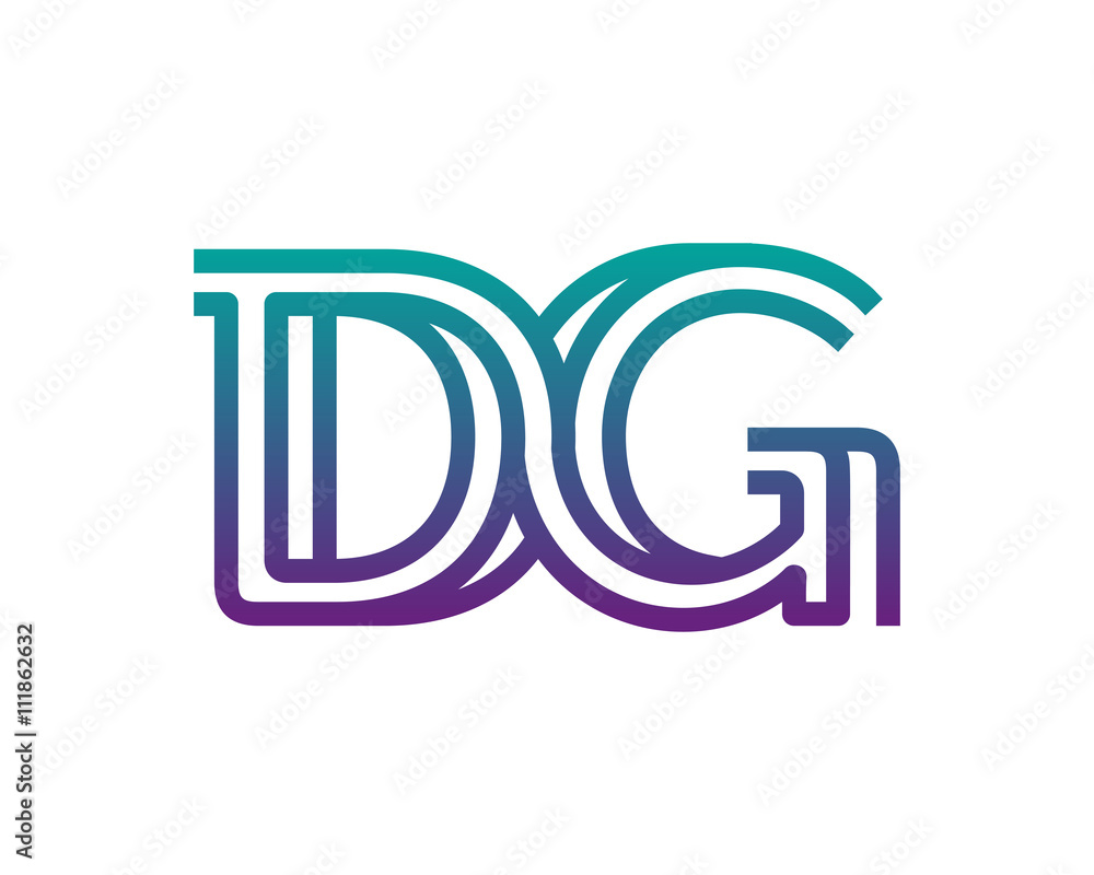 DG lines letter logo DG lines letter logo