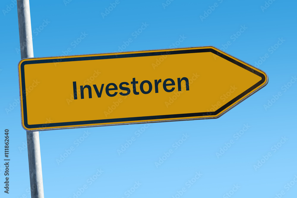 Fototapeta premium Schild 65 - Investoren