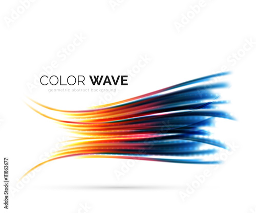 Abstract color wave design element © antishock