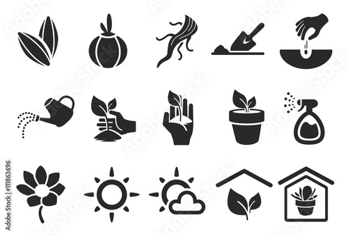 Planting Icons - Illustration