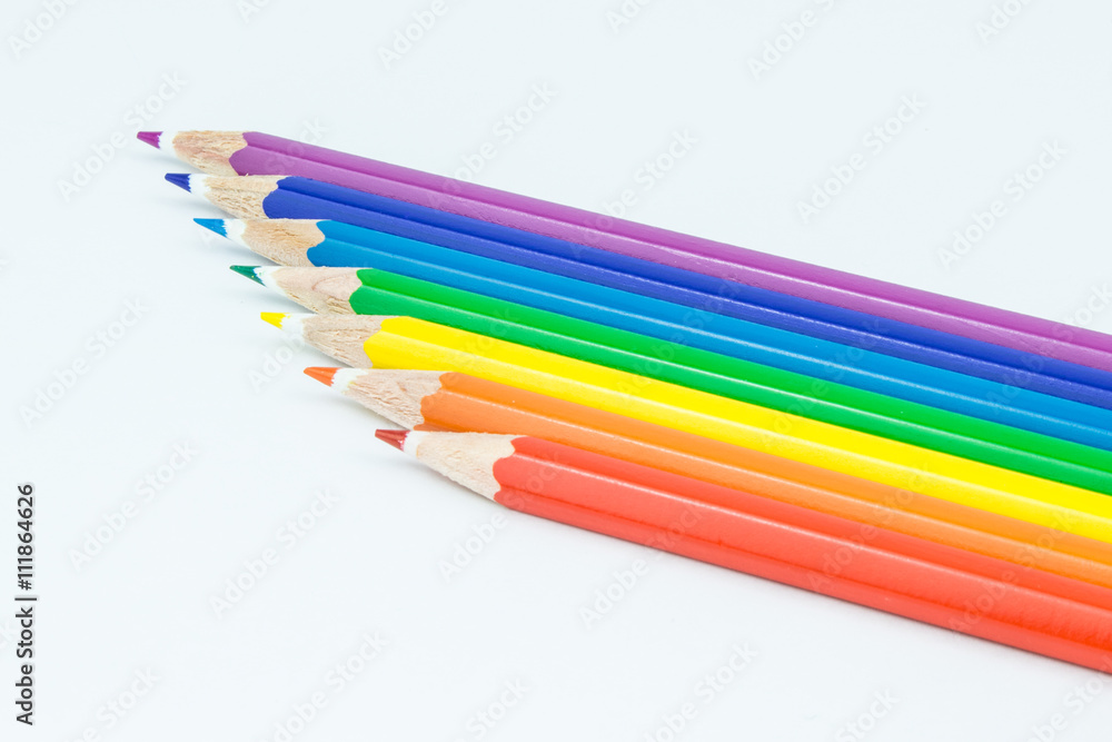 Fototapeta premium Close up of Coloured Pencils