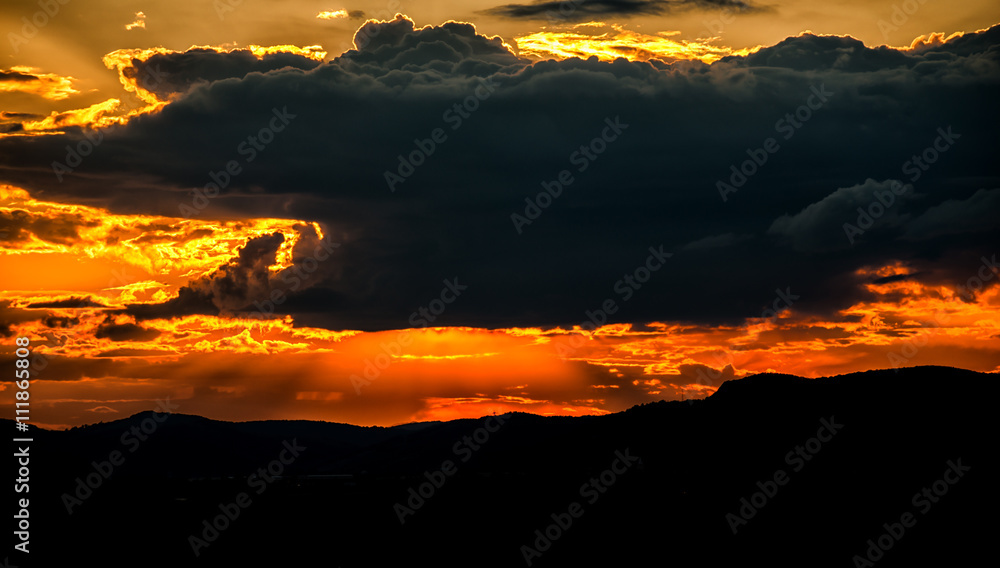 Fototapeta premium amazing sunset