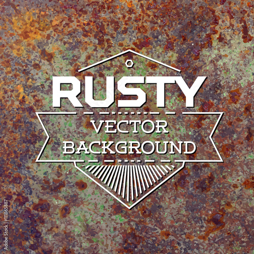Rusty metal vector background