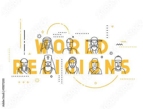 Modern vector illustration concepts religious people confession man