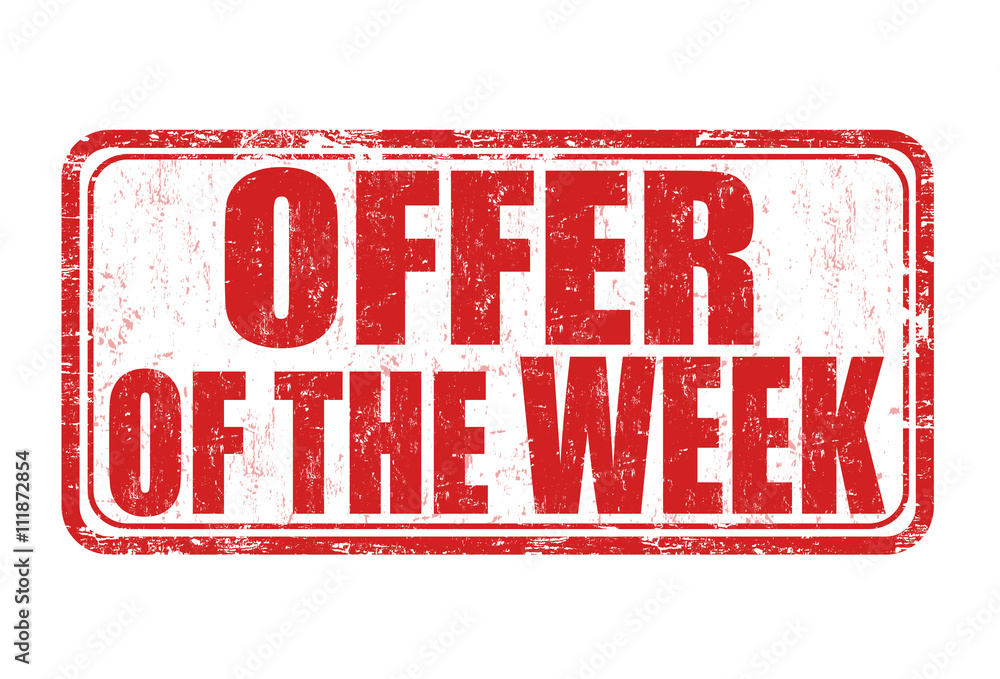 Offer of the week stamp Stock Vector | Adobe Stock