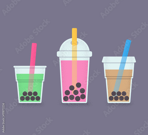 Bubble tea glasses set