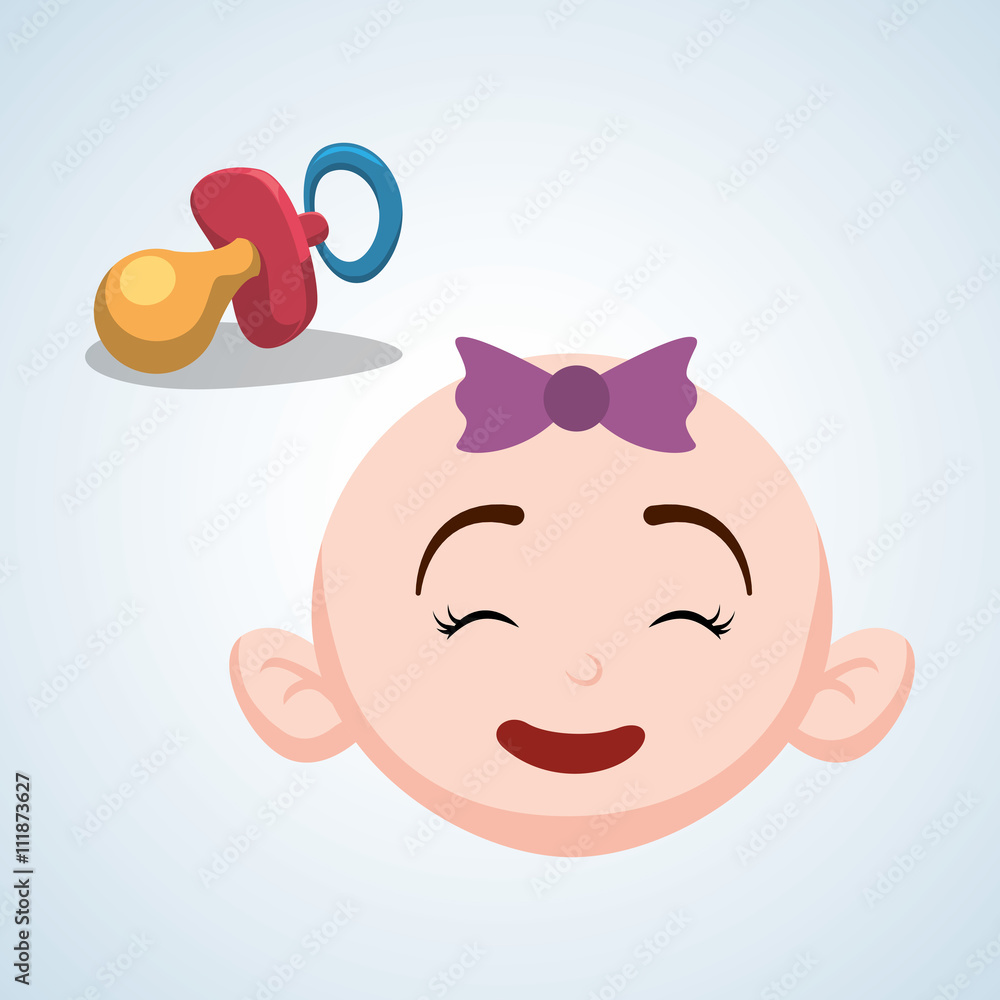 Baby shower design. invitation design. isolated illustration Baby shower design. invitation design. isolated illustration