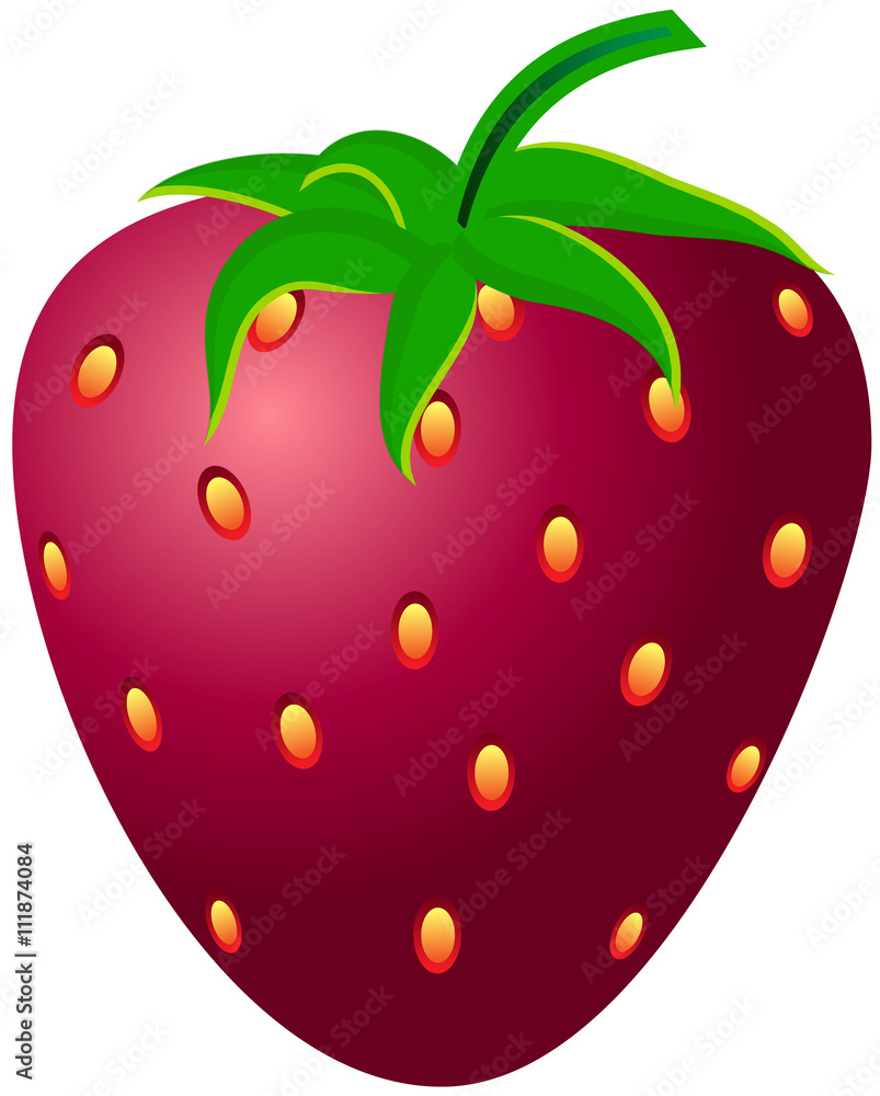 Red strawberries on a white background Red strawberries on a white background