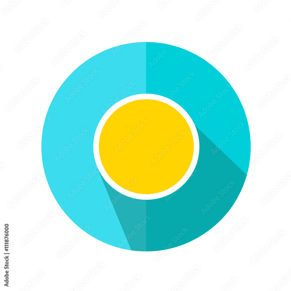 Sun Icon. Weather Sunny Forecast. Vector Illustration. Sun Icon. Weather Sunny Forecast. Vector Illustration.