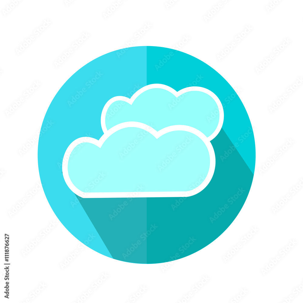 Cloud with Drop Rain Icon. Weather Rainy Forecast. Vector Illustration. Cloud with Drop Rain Icon. Weather Rainy Forecast. Vector Illustration.