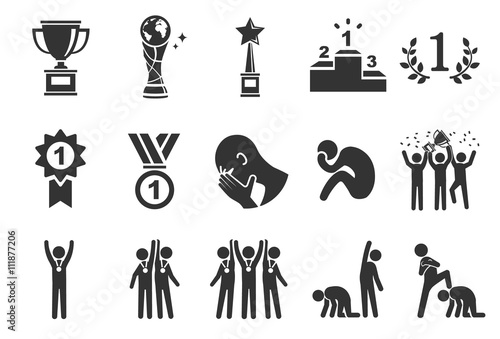 Competition icons - Illustration
