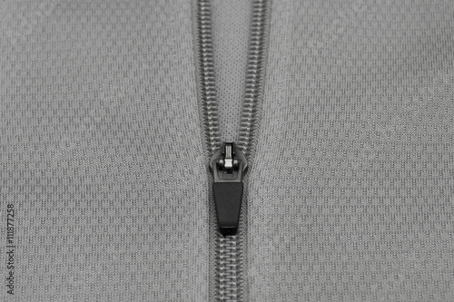 Grey cloth with zipper