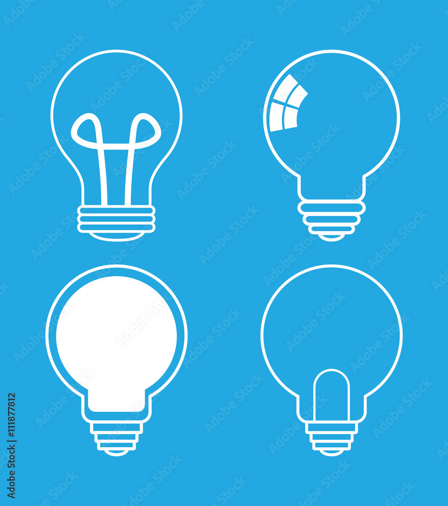 Idea design. Light bulb icon. Flat illustration , vector Idea design. Light bulb icon. Flat illustration , vector