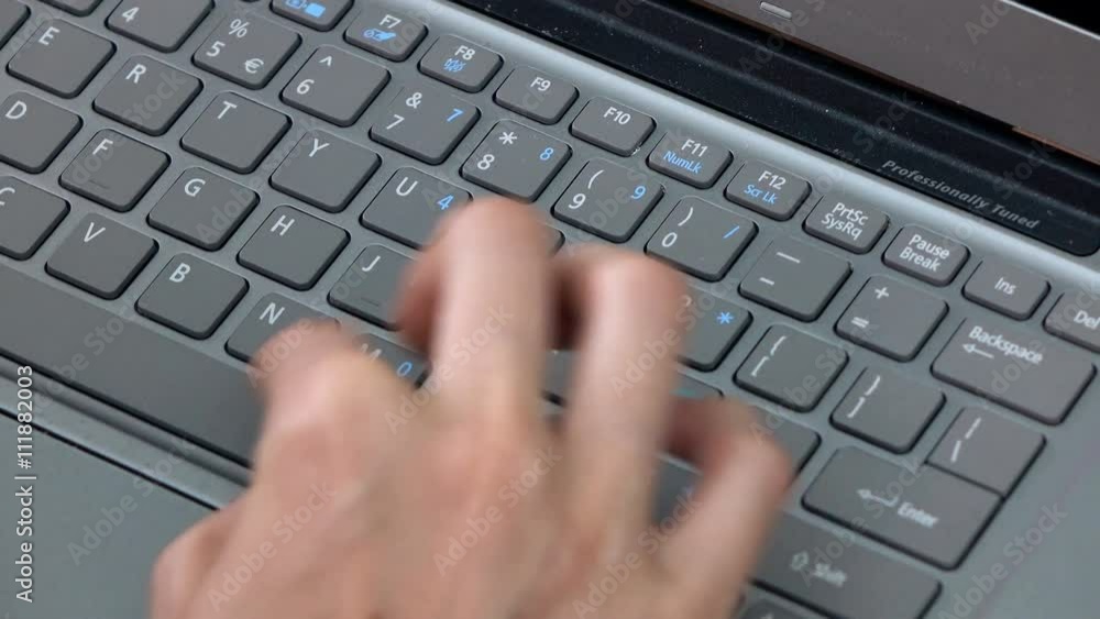 Close up of female hands writing on laptop
Close up of female hands writing on laptop