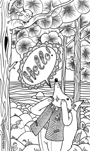 Fox and owl