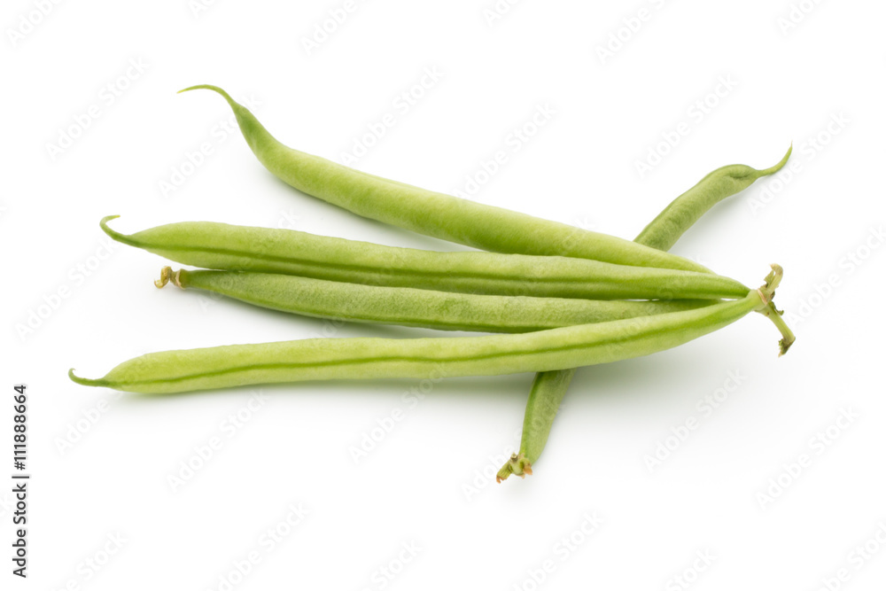 Green beans isolated on a white background. Green beans isolated on a white background.