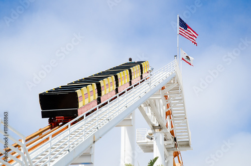 Rollercoaster on Santa Monica pier