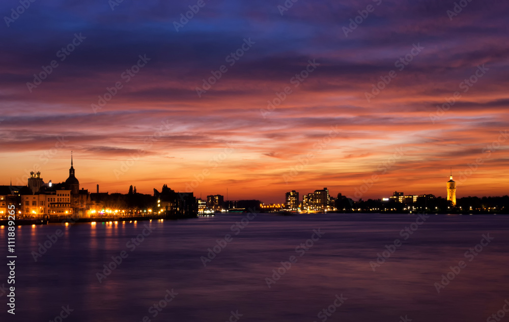 Dordrecht after sunset