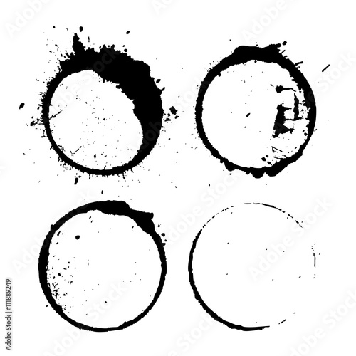 Abstract paint splash circles