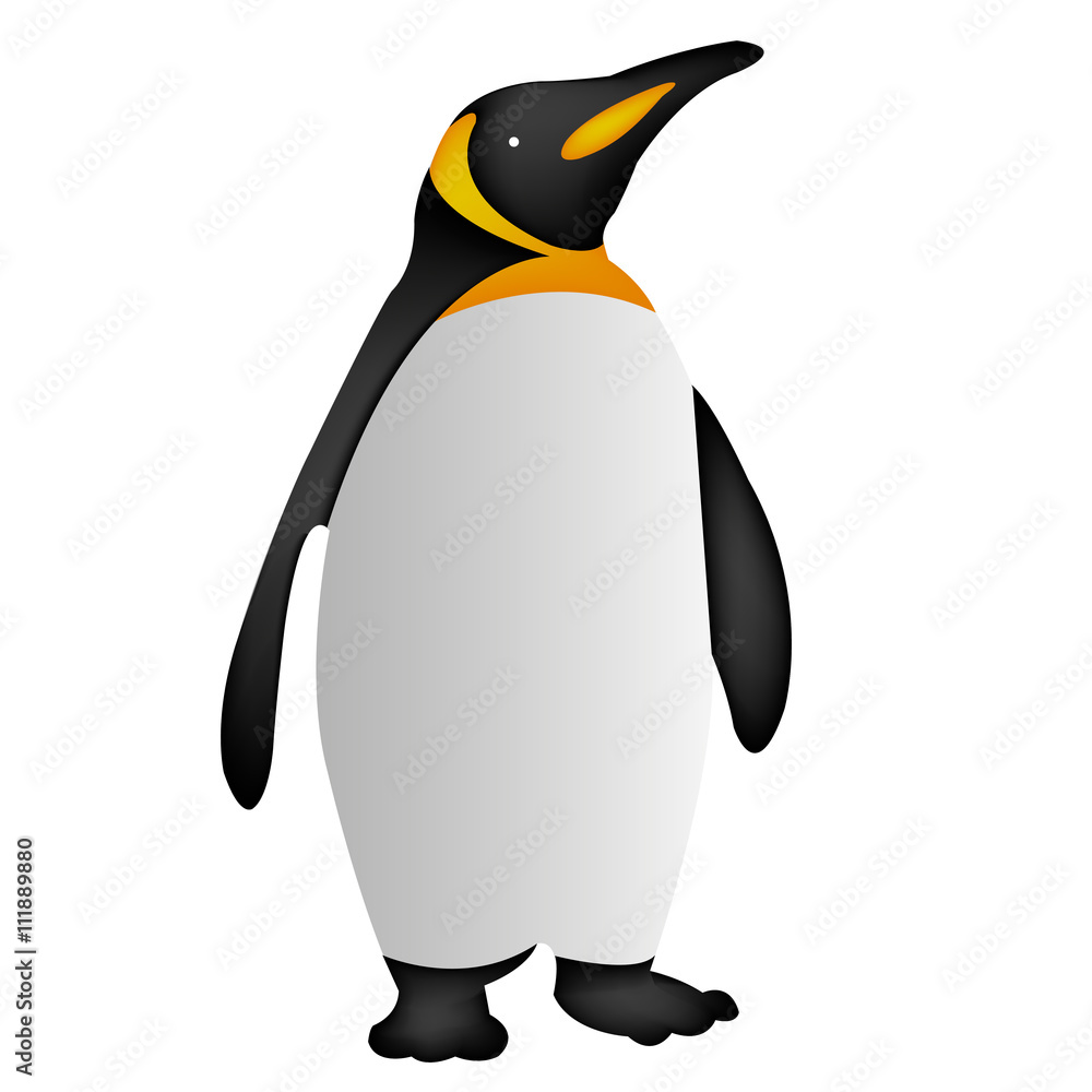 Obraz premium ikona pingwina, ikona pingwina eps10, wektor ikona pingwina