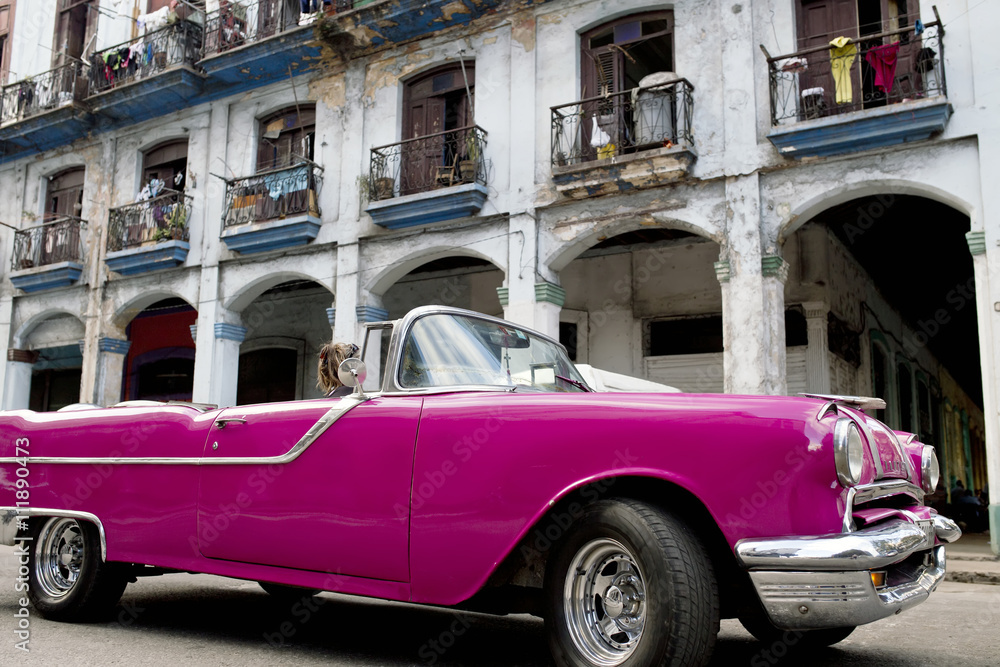 Classic american car from the streets of Havana