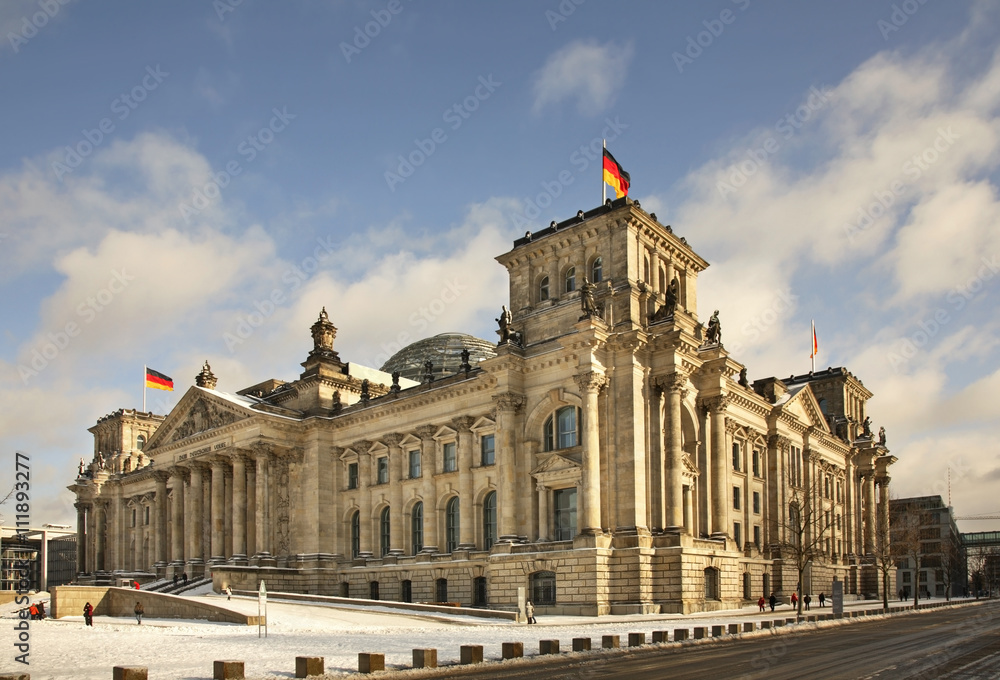 Reichstag building in Berlin. Germany