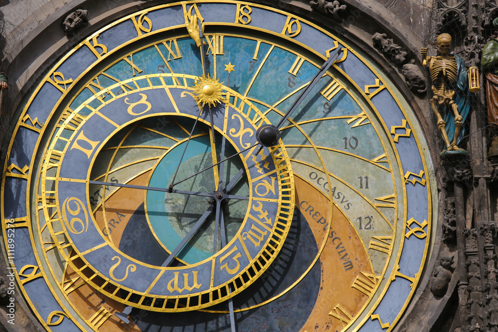 Prague astronomical clock or orloj