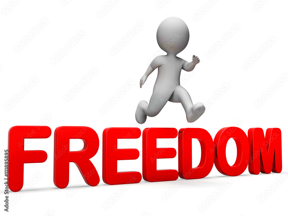 Attain Freedom Shows Get Away And Achieve 3d Rendering Attain Freedom Shows Get Away And Achieve 3d Rendering
