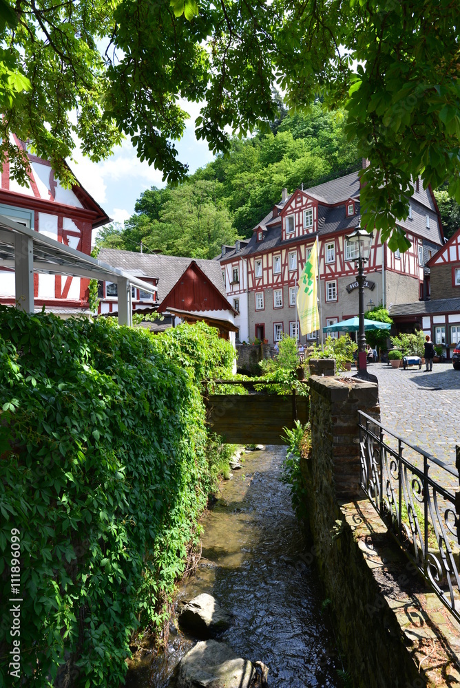 Gasse in Stadt Braubach am Rhein