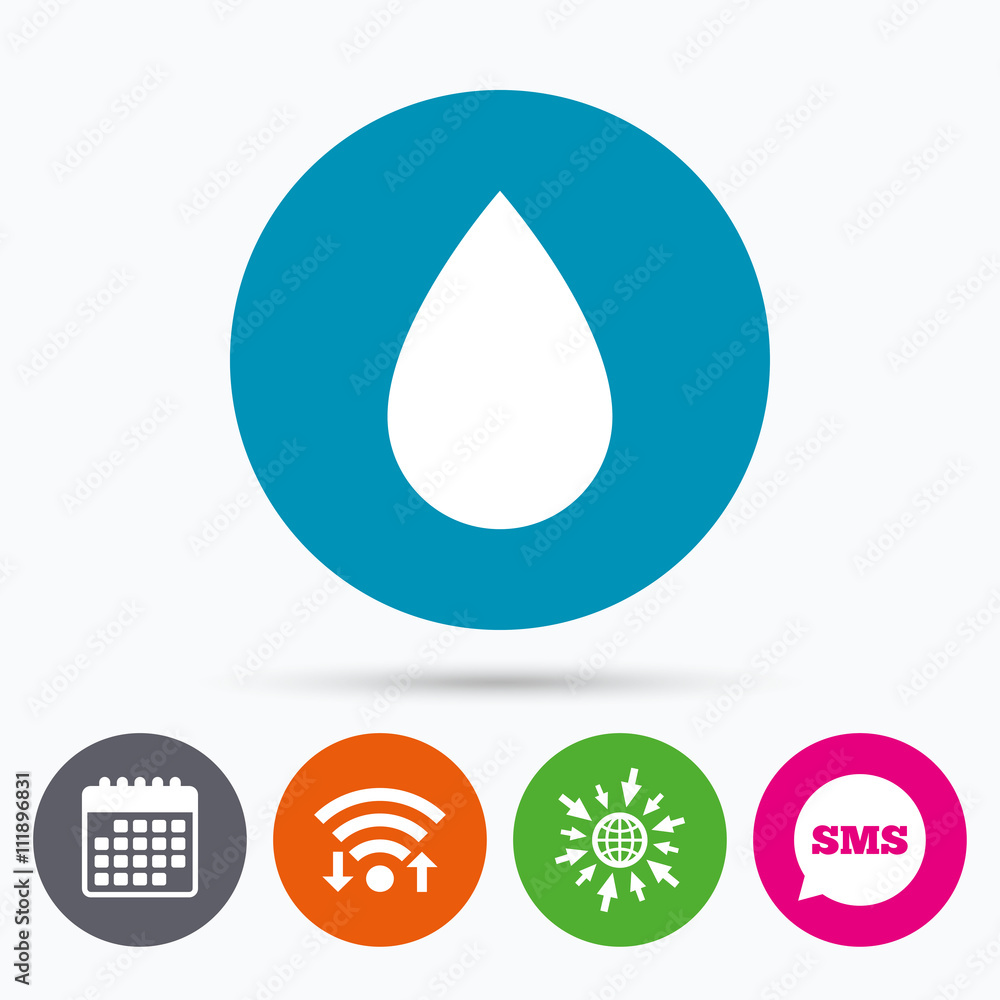 Water drop sign icon. Tear symbol. Water drop sign icon. Tear symbol.