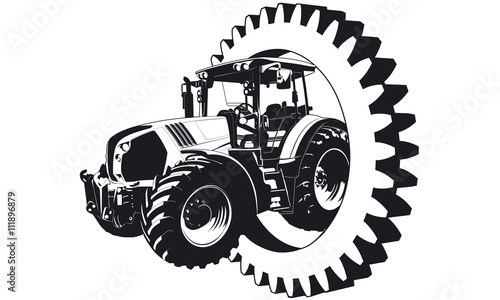 Traktor Lohnunternehmen Zahnrad