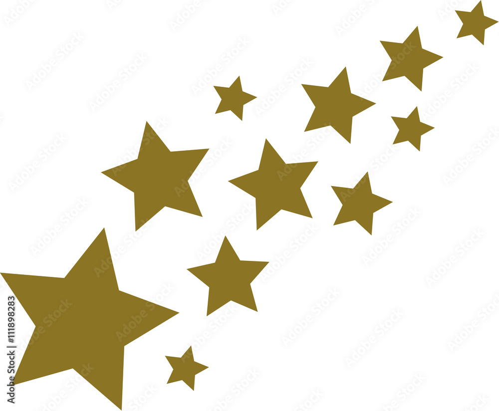 Golden stars background Golden stars background