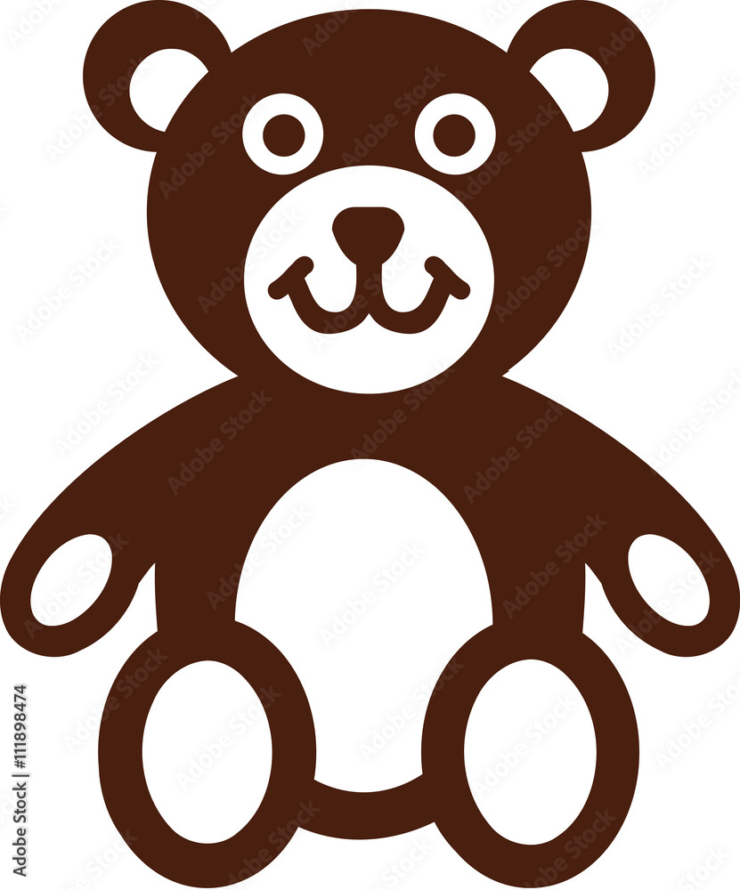 Obraz premium Teddy bear icon