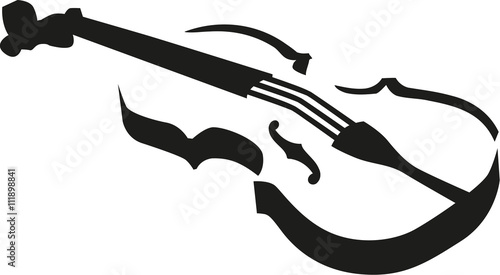 Violin outline